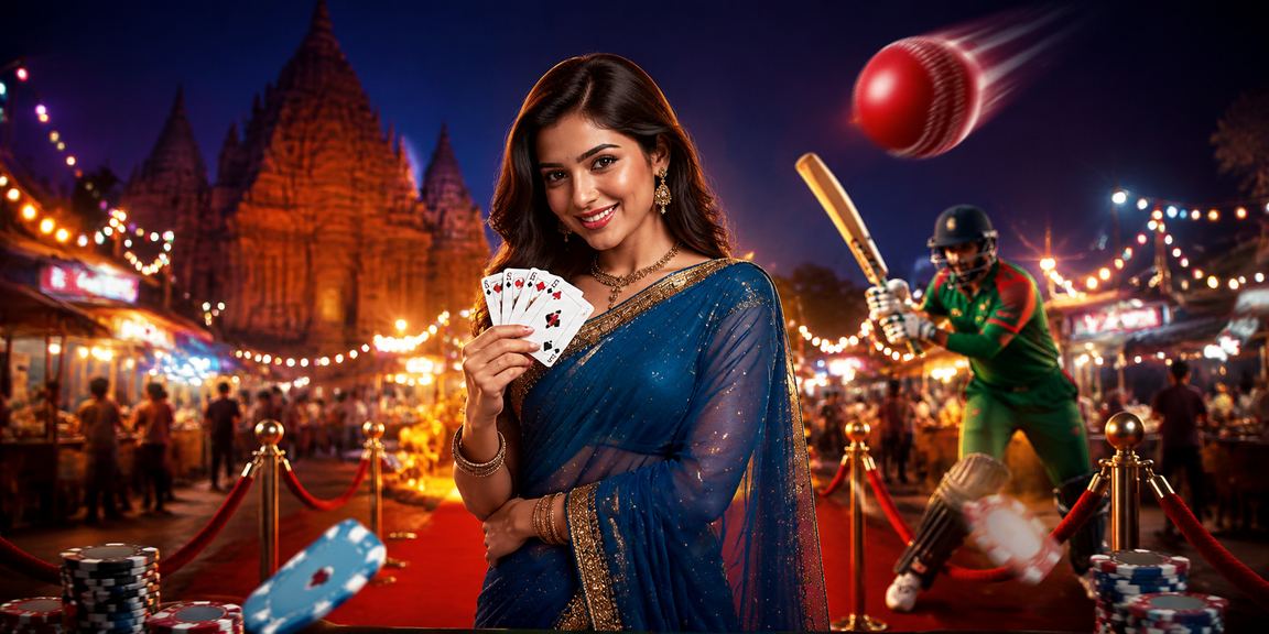 বাংলাদেশের রাতের বাজারে ক্রিকেট বেটিং গেমের উৎসবমুখর পরিবেশ